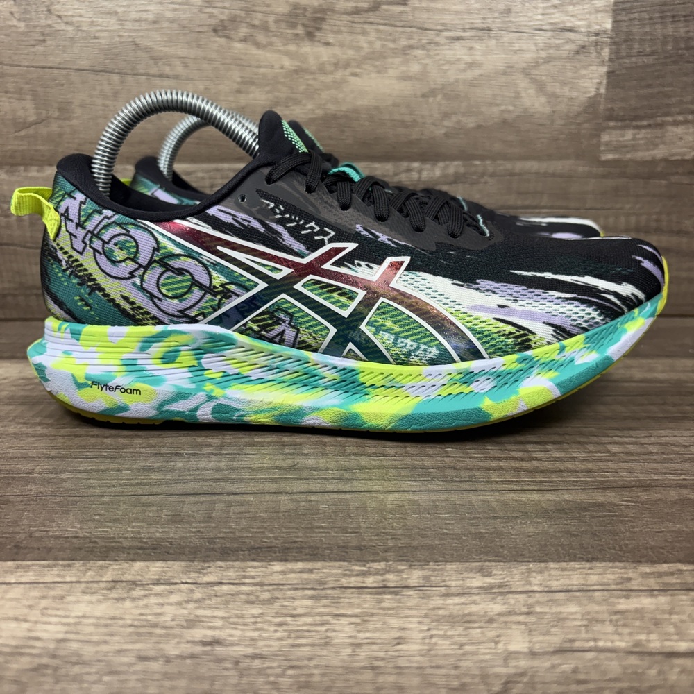 Asics Gel-Noosa Tri 13 Black Green Womens US Size 9.5 1012A898 Running Shoes